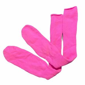 Knee High Neon Pink Socks